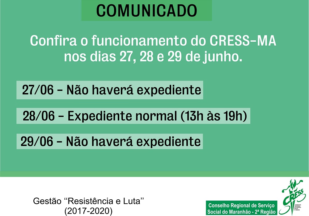 Comunicado feriado