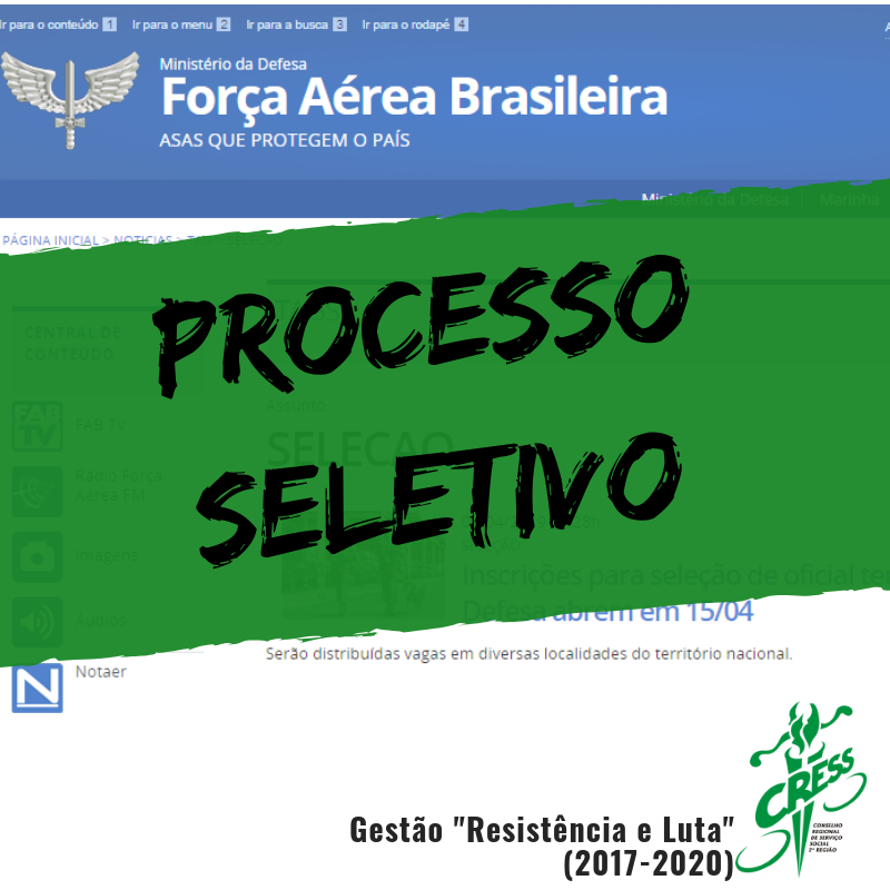 Processo seletivo FAB