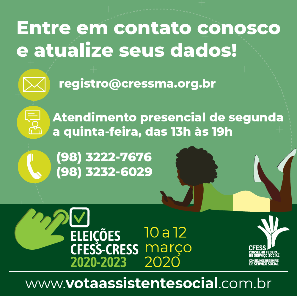 Atualize seus dados CRESS-MA