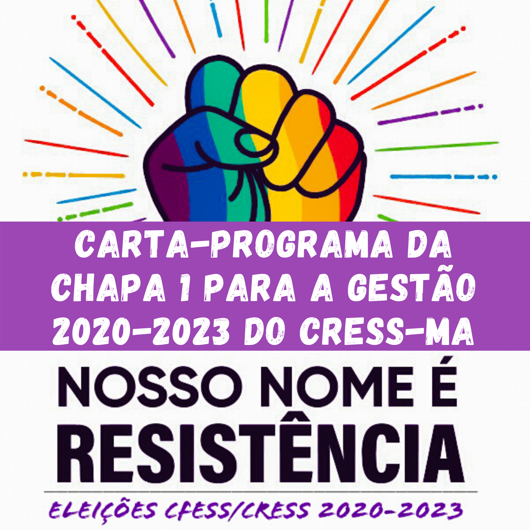 Divulgação carta programa da chapa 1