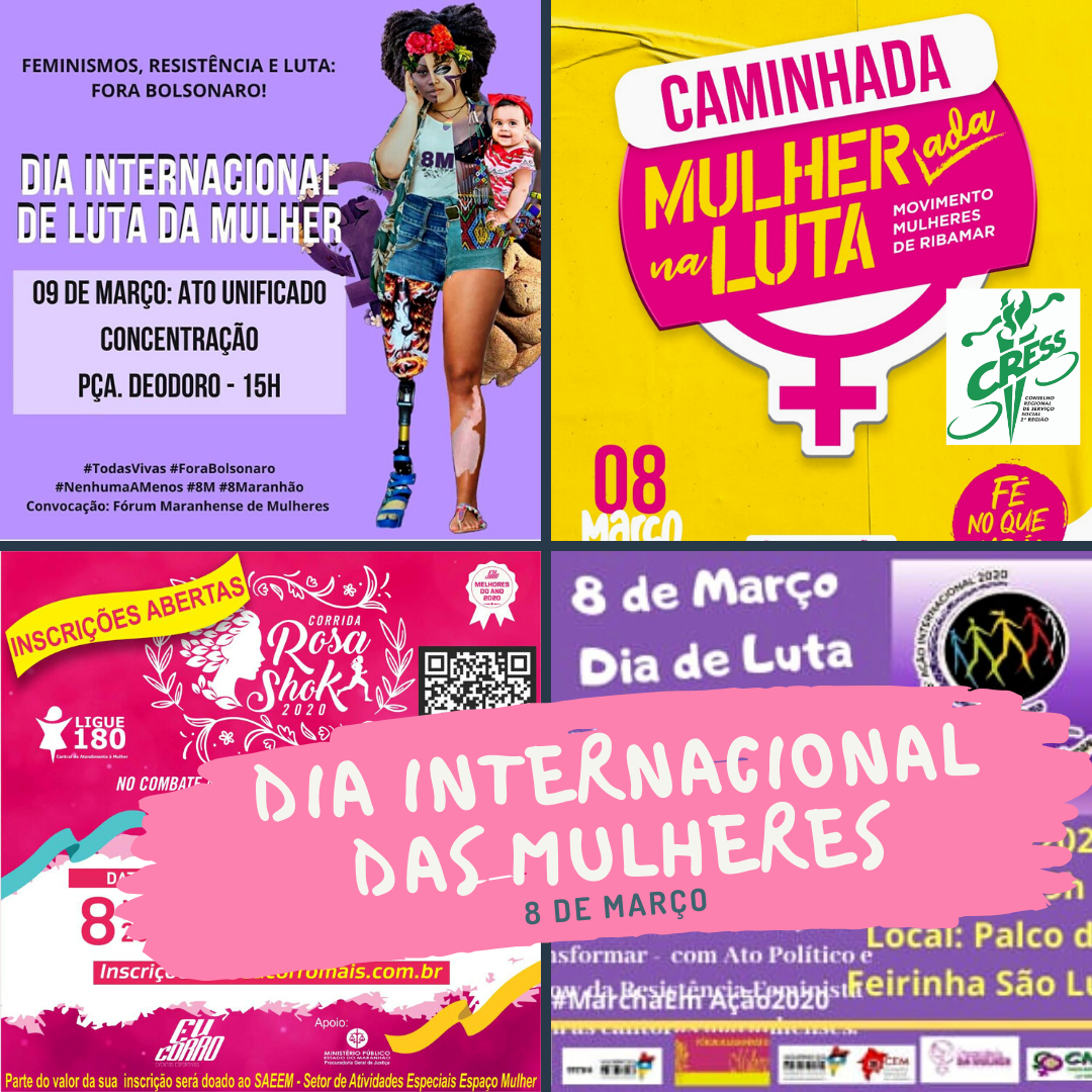 Programação Dia Internacional das Mulheres