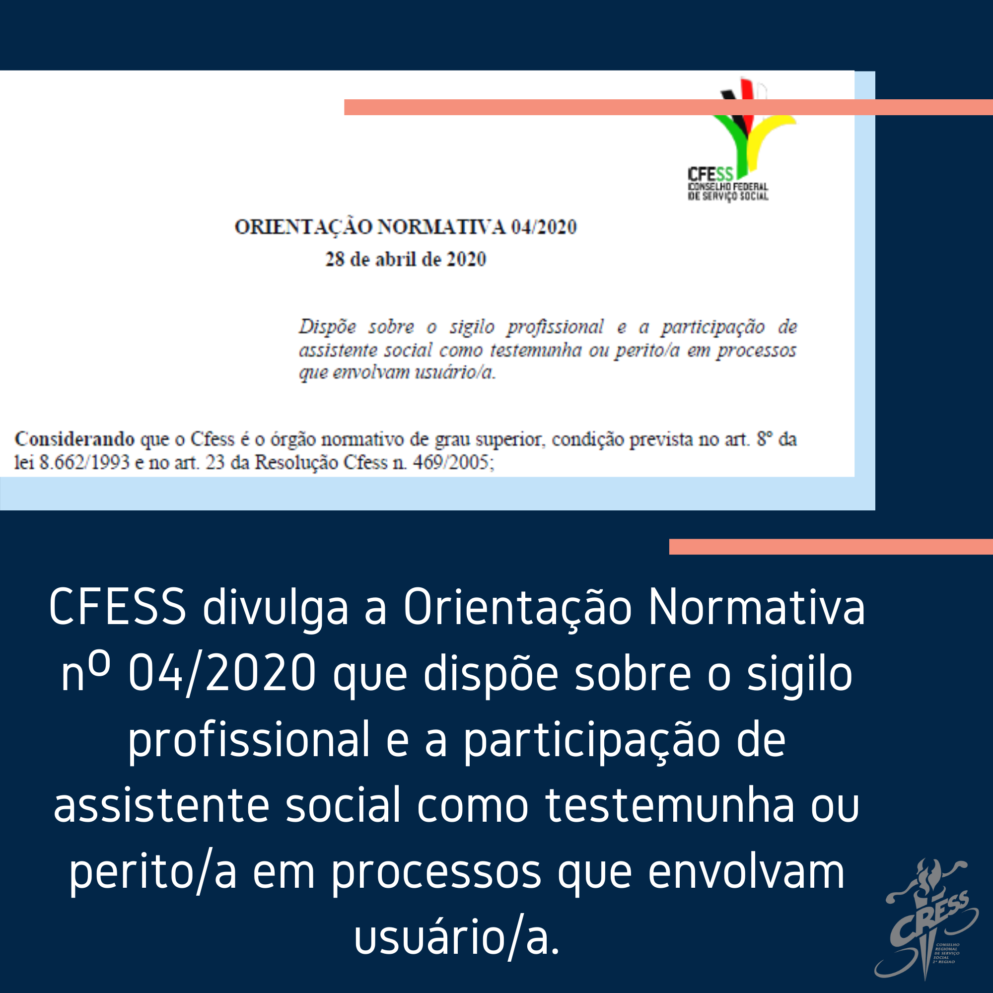 Orientação normativa CFESS