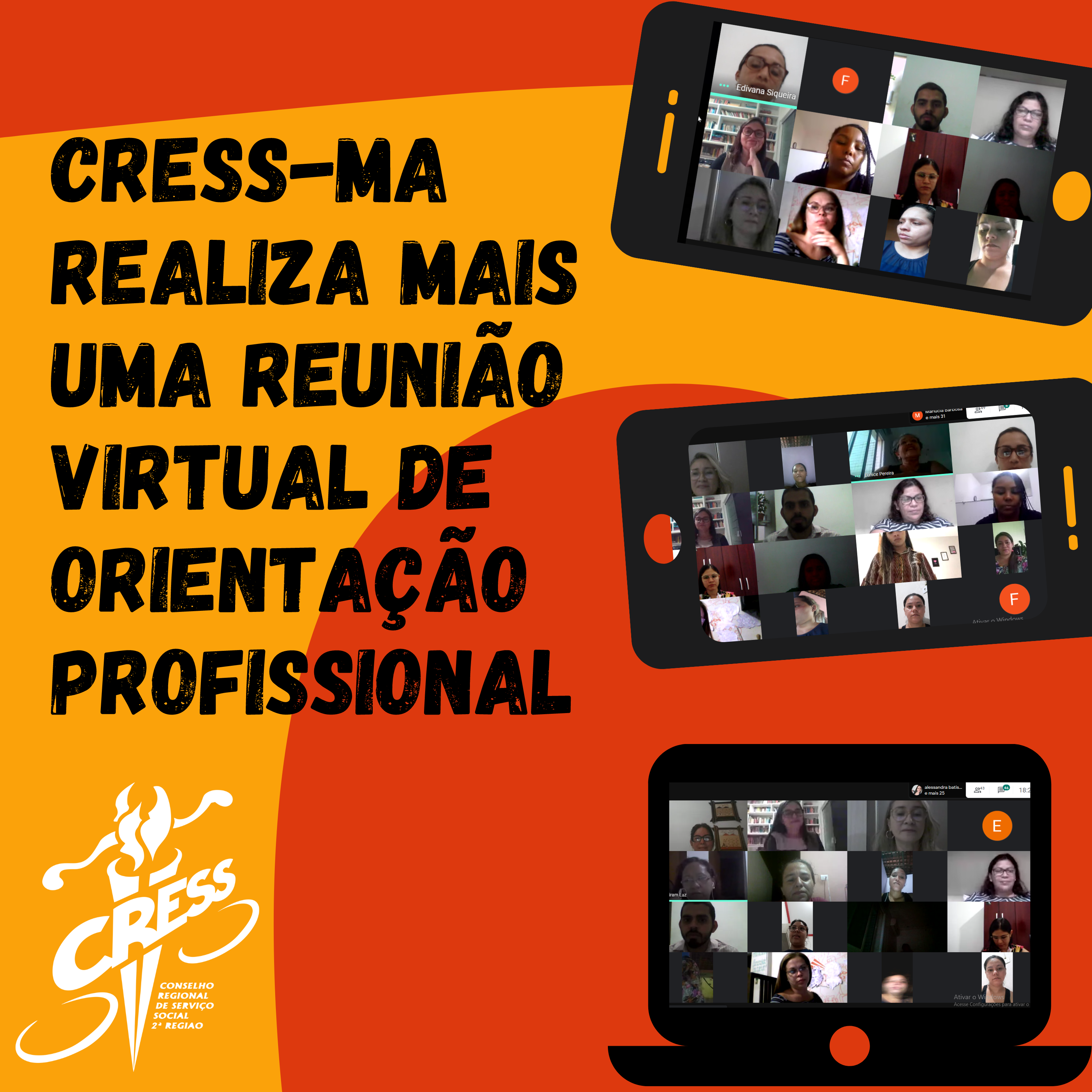 CRESS-MA Realiza Reunião Virtual de Orientação Profissional 31.08