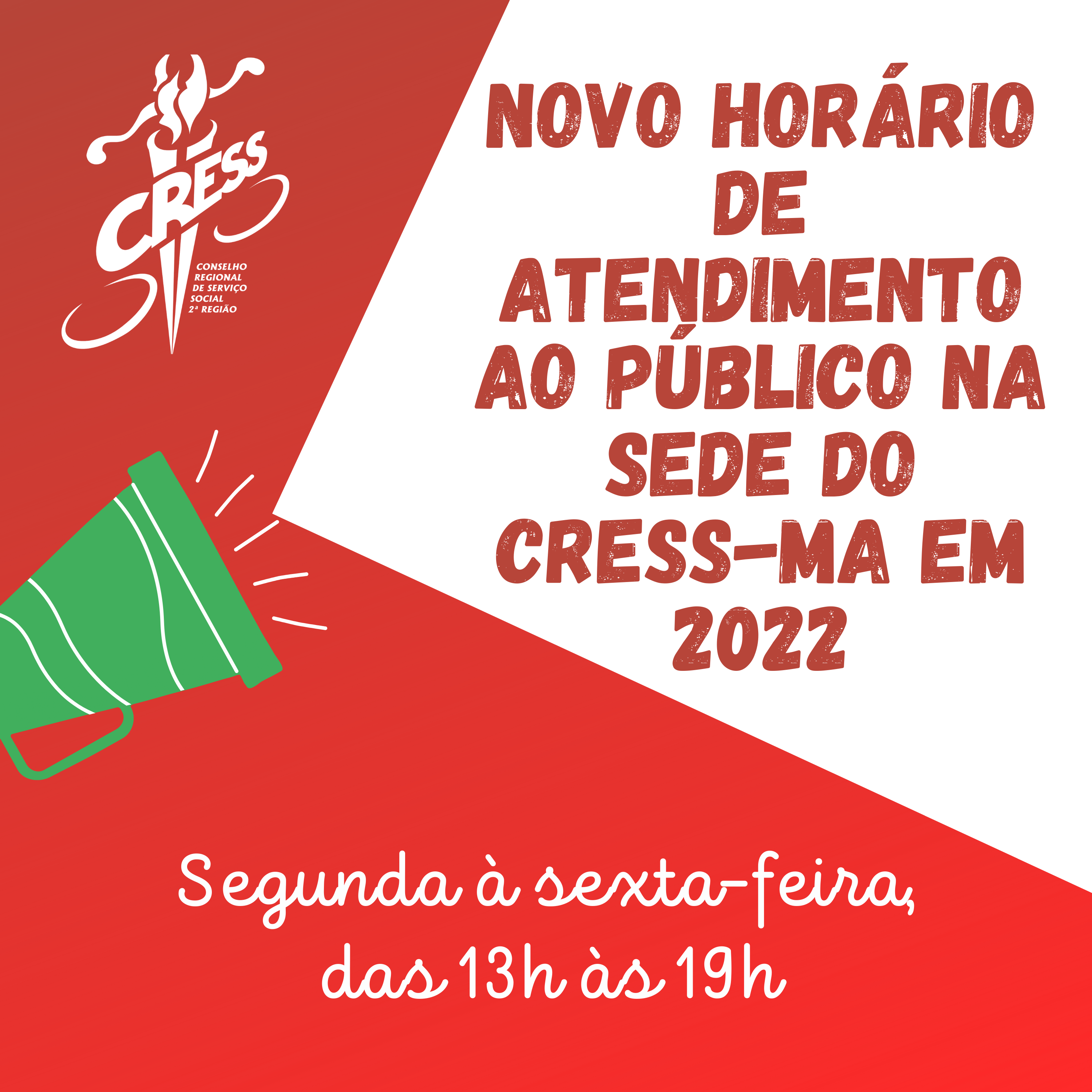 COMUNICADO NOVO HORÁRIO DE ATENDIMENTO AO PÚBLICO