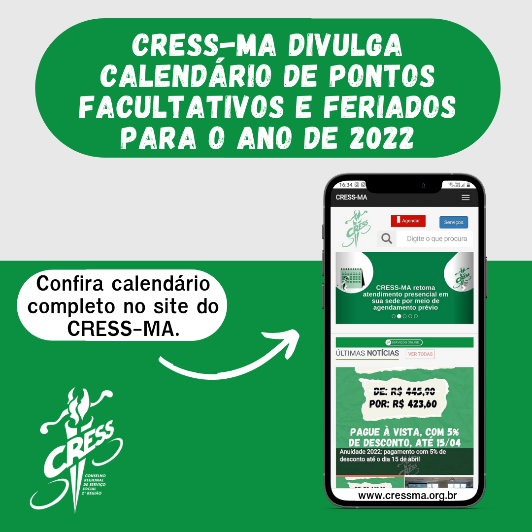 Comunicado calendário de feriados