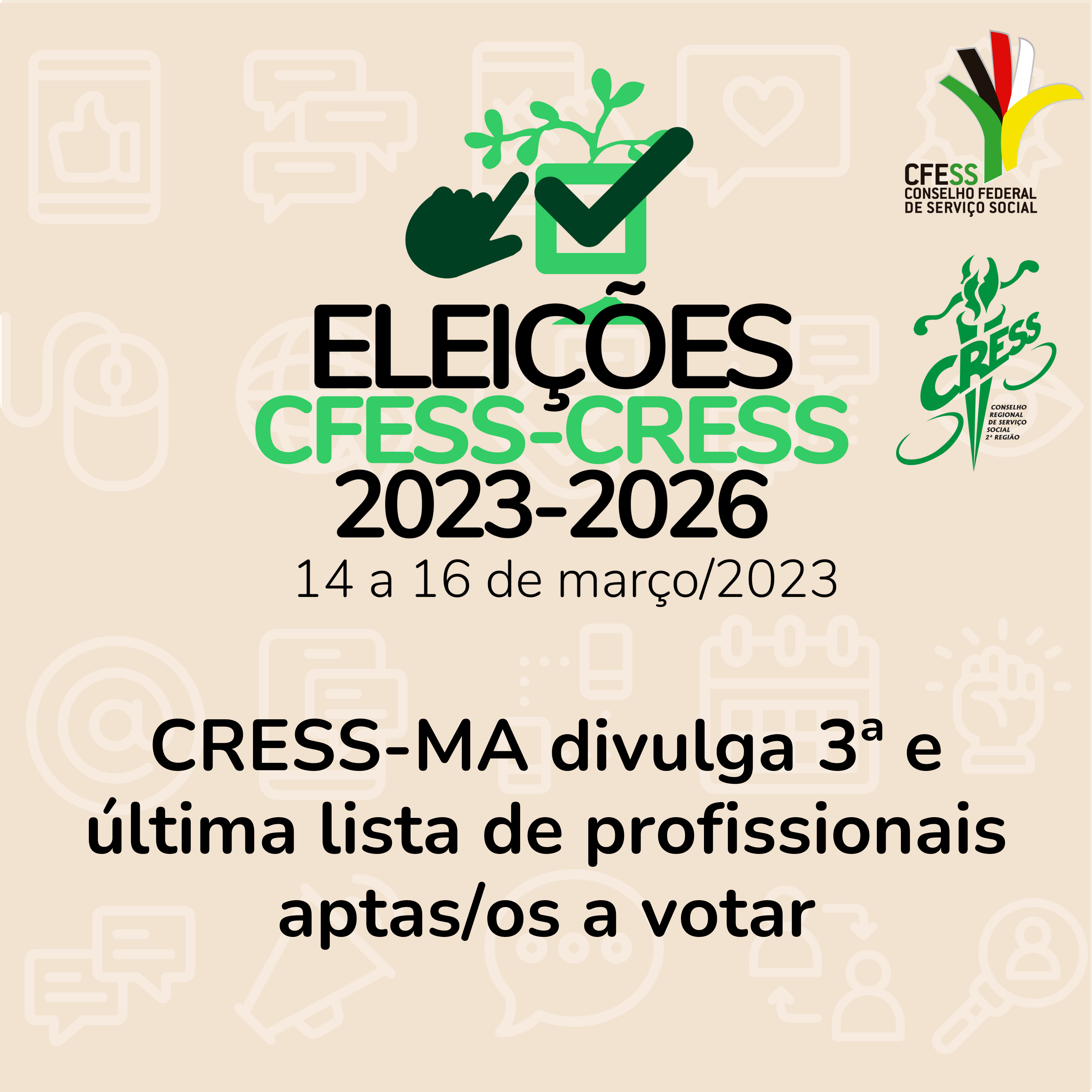 Eleições 2023 ultima lista de aptas a votar