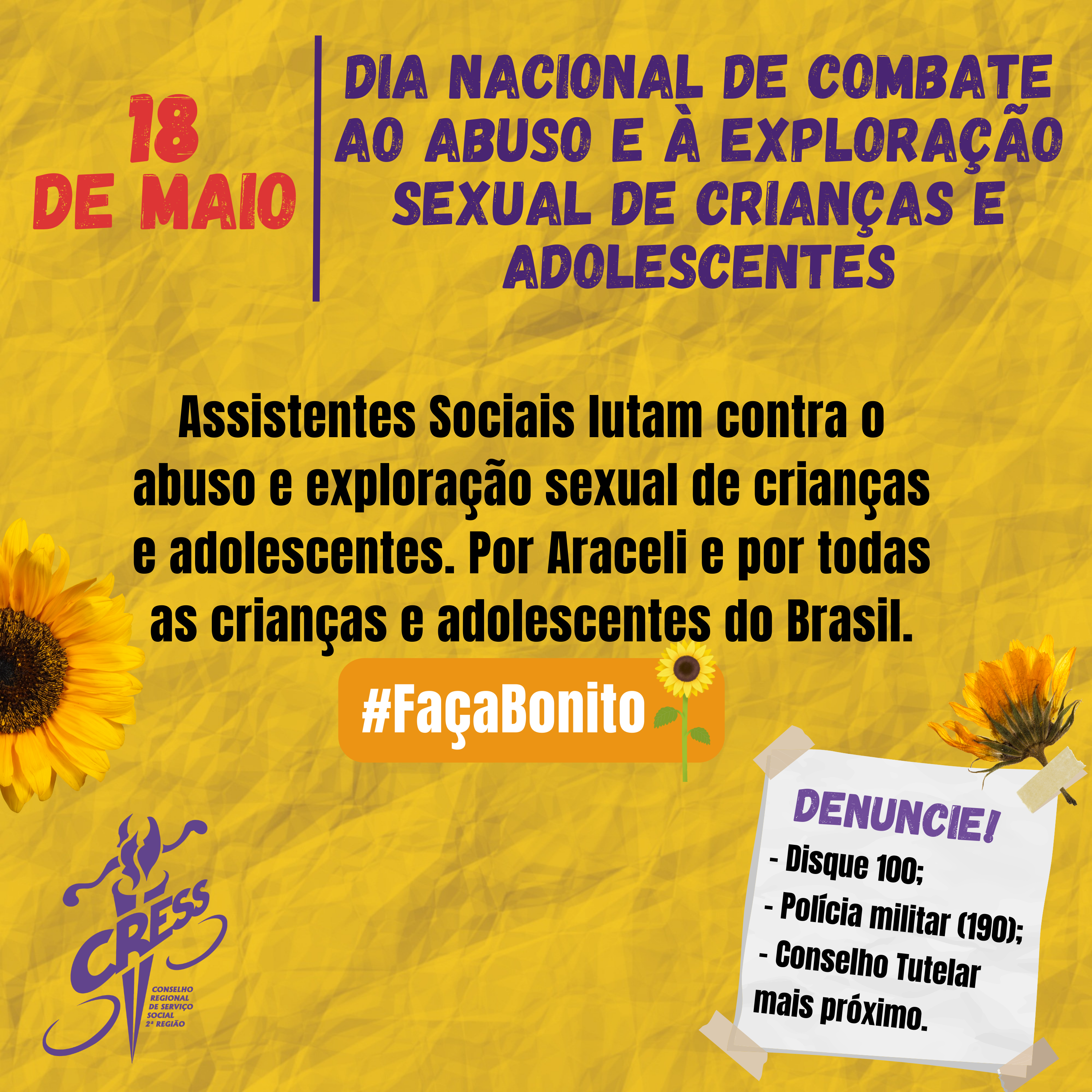 Dia Nacional de Combate ao Abuso e Exploração Sexual de Crianças e Adolescentes - 18 de maio (6)