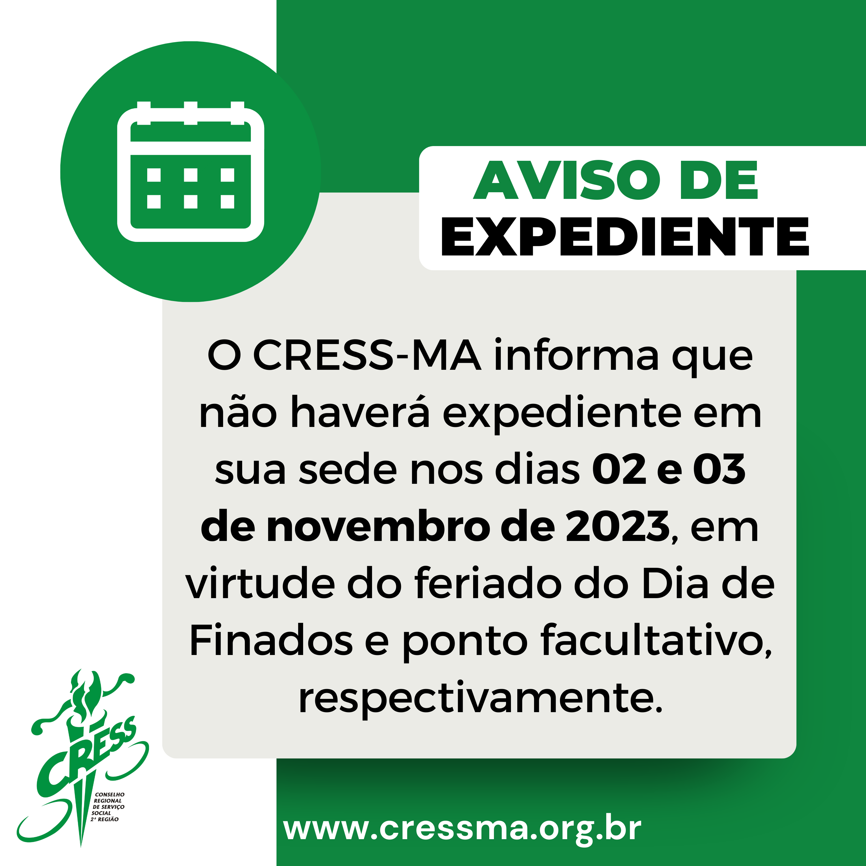 COMUNICADOS 2023 - feriado finados