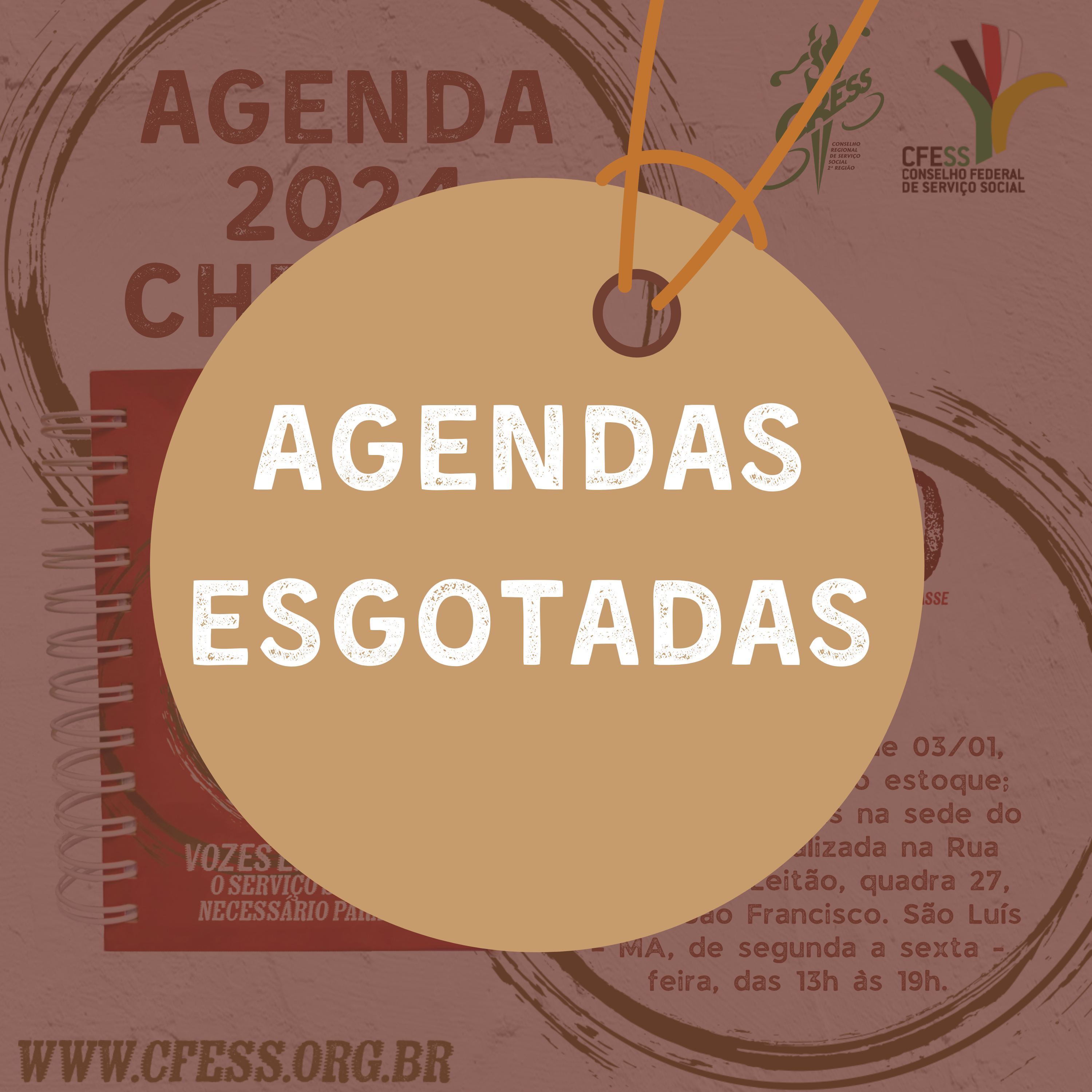 AGENDA 2024 ESGOTADAS