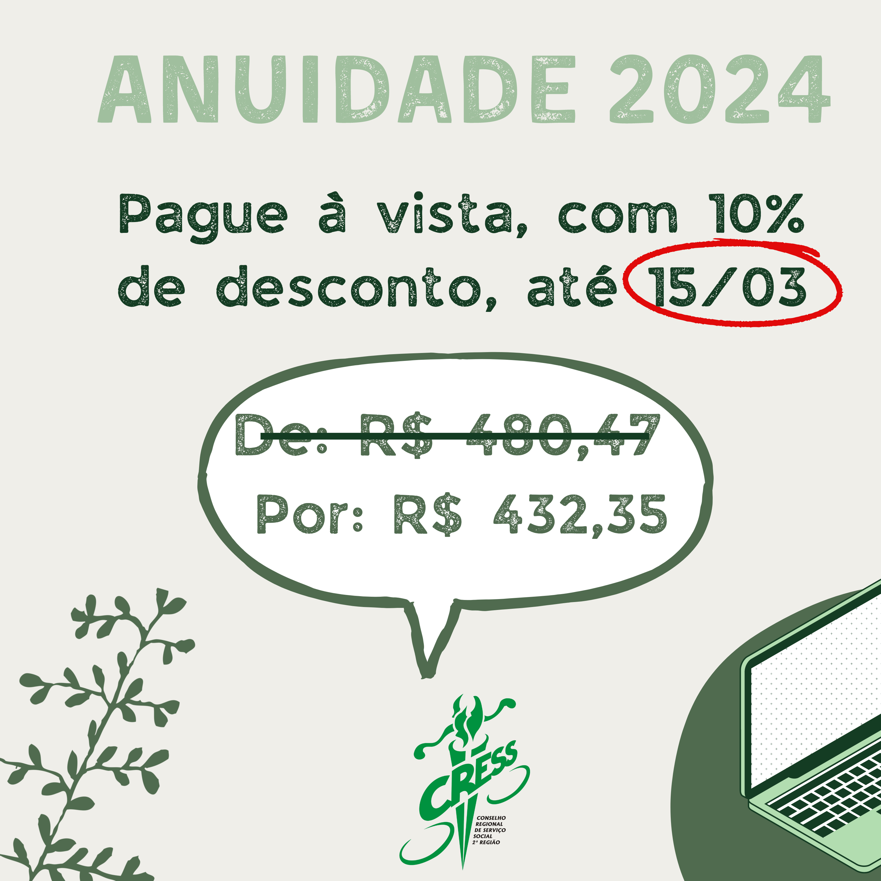 ANUIDADE 2024 - desconto 10%