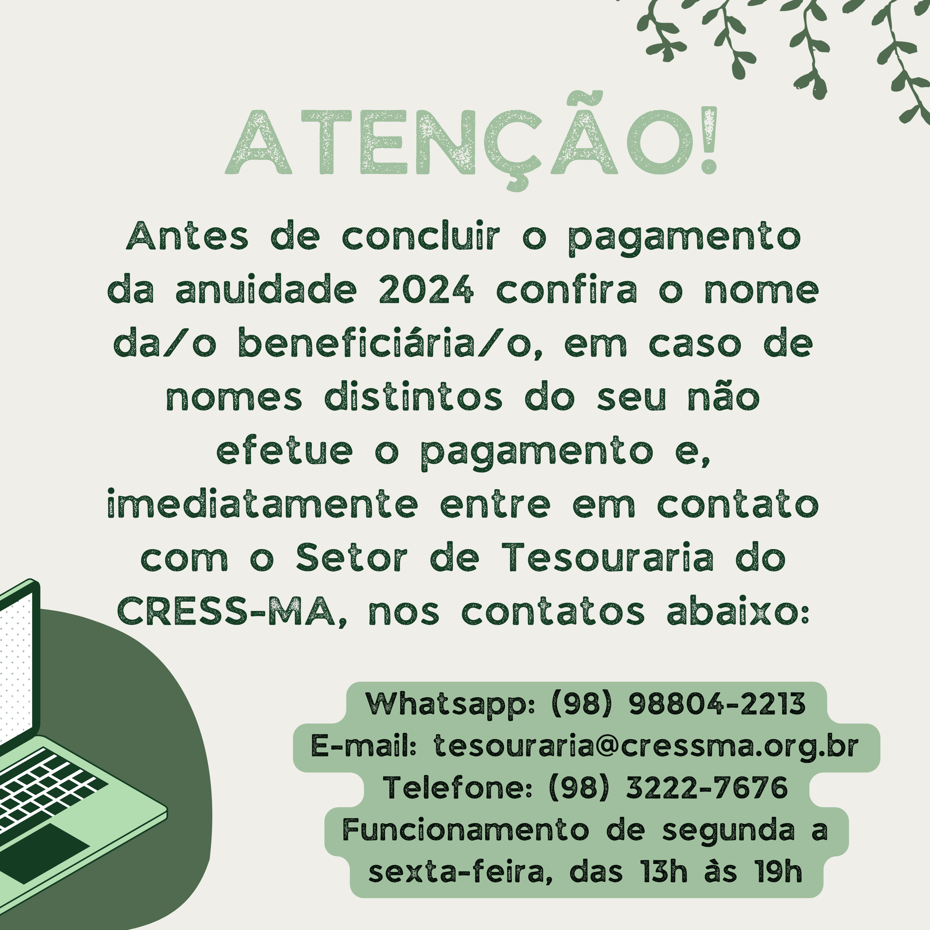 ANUIDADE 2024 -informação nome distinto OK