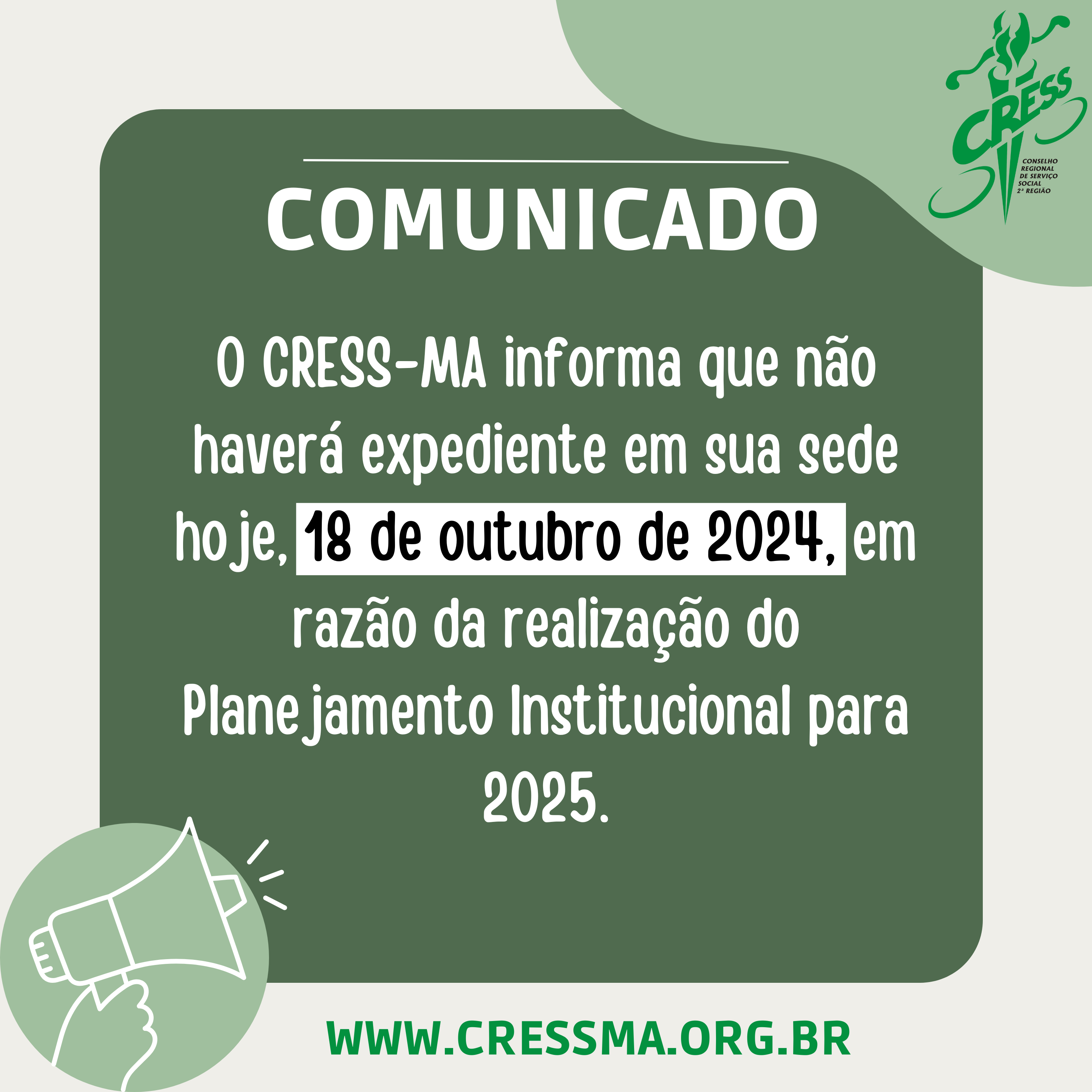 COMUNICADO - planejamento 2025