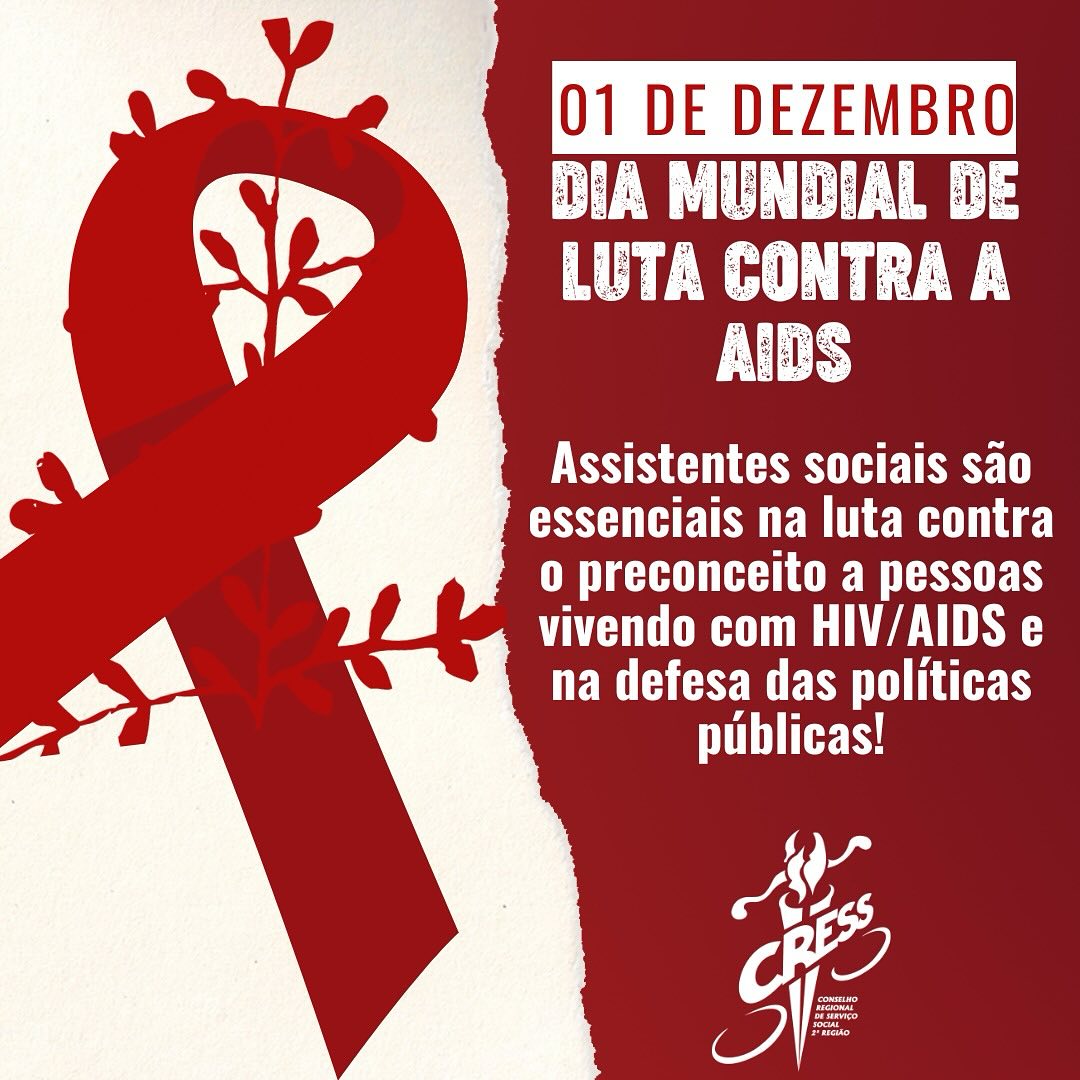 Card dia mundial de luta contra a aids