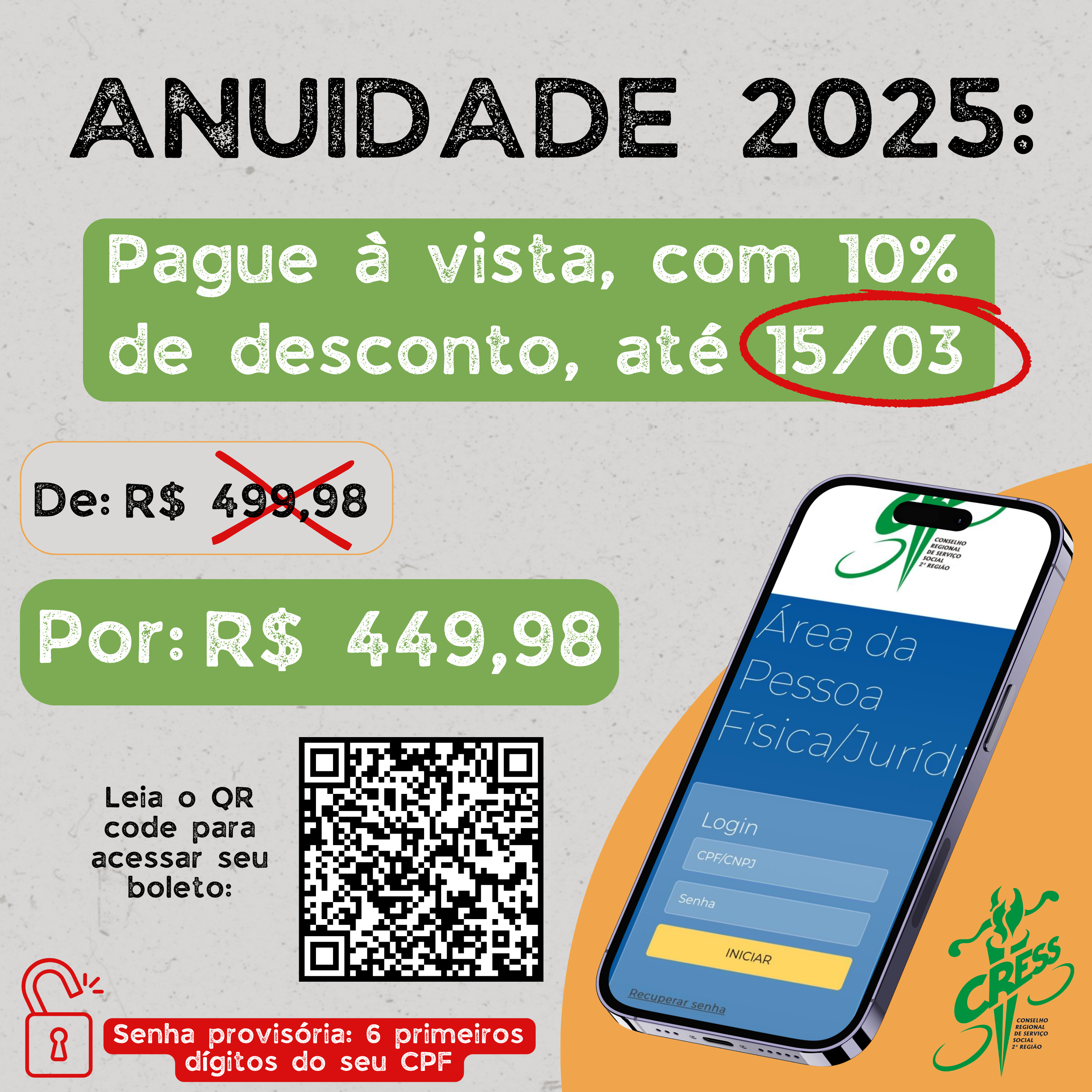 ANUIDADE 2025 - desconto 10%